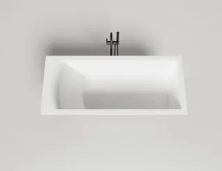 Ванна из искусственного камня Salini Cascata Kit S-Sense 104313G 170x75см белый глянцевый