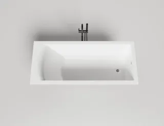 Ванна из искусственного камня Salini Cascata S-Stone 104123M 170x75см белый матовый