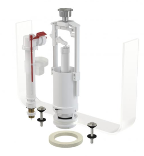 Выпускной комплект со стоп кнопкой AlcaPlast впускной механизм А18 1/2 SA2000SK 1/2" CHROM