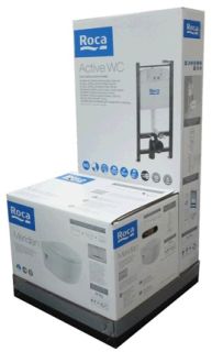 Унитаз с инсталляцией Roca Meridian Compact 893104110 сиденье микролифт