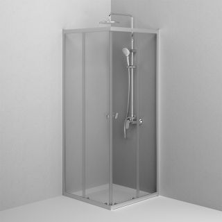 Душевой уголок AM.PM Sunny W87G-403-8080-MT профиль серебристый 80x80 см