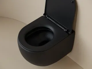 Подвесной унитаз Ceramica Nova UP CN4007MB безободковый чёрный матовый