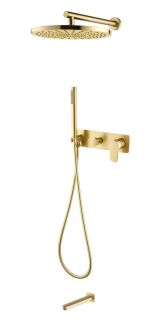 Душевой комплект Boheme Spectre 454-2-MG золото матовое