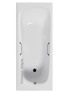 Ванна чугунная Vinsent Veron Concept VCO1507042H 150x70см с отверстиями для ручек