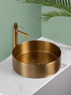 Раковина AltroBagno Costoso 001005 OrSp из нержавеющей стали золото матовое