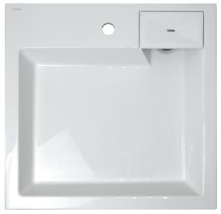 Раковина под стиральную машину AZARIO Slim CS00078302 600х600х110 литьевой мрамор, белая