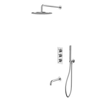 Душевой комплект термостатический WHITECROSS Y YSET11NIB брашированный никель