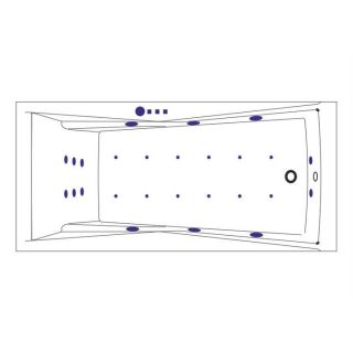 Гидромассажная ванна WHITECROSS Palace 0104.180080.100.ULTRA.GL 180x80 см Ultra золото