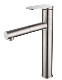 Смеситель для кухни Melana Stello MELANA-610303 с выдвижным изливом сатин