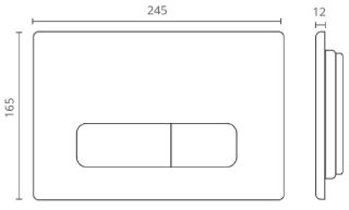 Кнопка смыва Ctesi Keen BK0202109 бронза