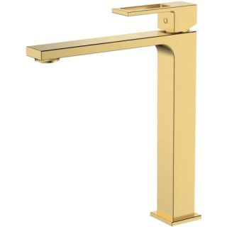 Смеситель для раковины DQ высокий Dortmund мат.золото (DA1712007)