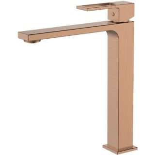 Смеситель для раковины DQ высокий Dortmund браш.роз.золото (DA1712033)