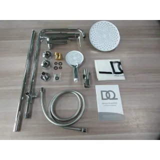 Душевая система DQ Hamburg DA1743701 225 мм, со смесителем, хром