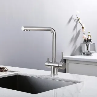 Смеситель для кухни Frap F43899-3 Сатин