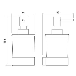 Дозатор Timo Selene 14039/03 чёрный