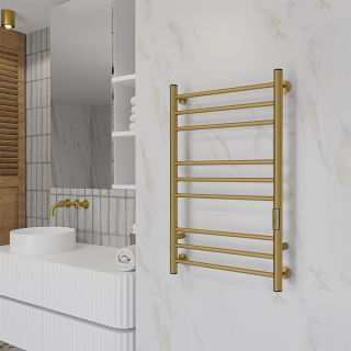 Полотенцесушитель электрический Indigo Line Trinity LСLTE80-50MKGDRt 80x50 см брашированное золото