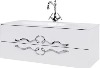 Подвесная тумба под раковину Clarberg Due Amanti DUE0112W 120см белый