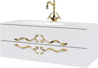 Подвесная тумба под раковину Clarberg Due Amanti DUE0112W 120см белый