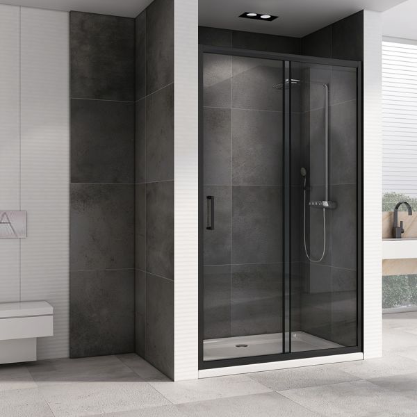 Душевая дверь ABBER Schwarzer Diamant 120см чёрный AG30120B
