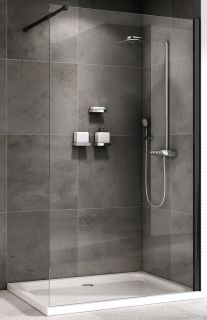 Душевая перегородка ABBER Immer Offen 100см чёрный AG61100B8