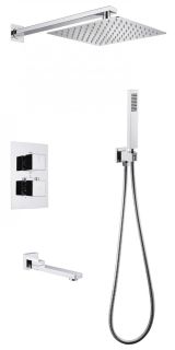 Душевая система ABBER Daheim с термостатом хром AF8250