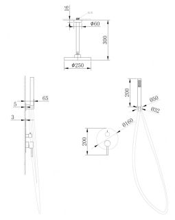 Душевая система ABBER Emotion AF8821 хром