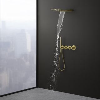 Душевой комплект Timo Saona SX-2350/17SM золото матовое