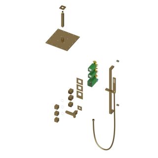 Душевой комплект Timo Selene SX-2239/17SM с термостатом золото матовое