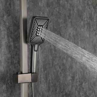 Душевая стойка Gappo G2407-9 оружейная сталь