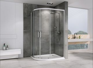 Душевой уголок ABBER Schwarzer Diamant AG01129 120x90см хром