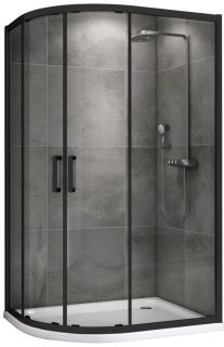 Душевой уголок ABBER Schwarzer Diamant AG01129B 120x90см чёрный