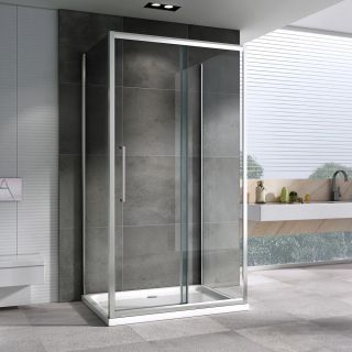 Душевой уголок ABBER Schwarzer Diamant AG30100H-S60-S60 100x60см хром