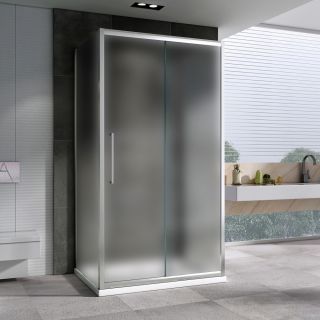 Душевой уголок ABBER Schwarzer Diamant AG30100MH-S70M-S70M 100x70см хром