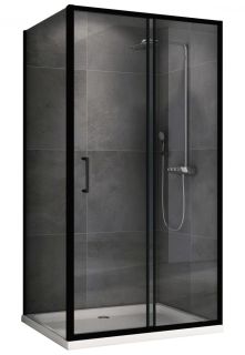 Душевой уголок ABBER Schwarzer Diamant AG30110B5-S90B5 110x90см чёрный