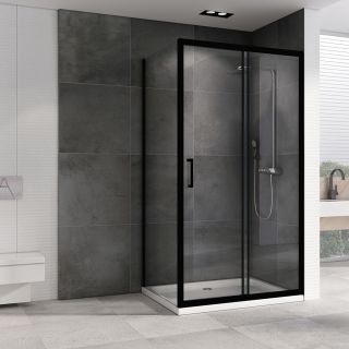 Душевой уголок ABBER Schwarzer Diamant 130x80см чёрный AG30130B-S80B