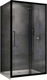 Душевой уголок ABBER Schwarzer Diamant AG30120BH-S60B 120x60см чёрный