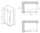 Душевой уголок ABBER Schwarzer Diamant AG30140H-S60 140x60см хром