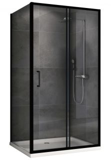 Душевой уголок ABBER Schwarzer Diamant AG30150B5-S50B5 150x50см чёрный