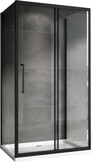 Душевой уголок ABBER Schwarzer Diamant AG30160BH-S60B-S60B 160x60см чёрный