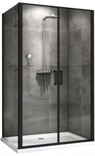 Душевой уголок ABBER Sonnenstrand 100x100см чёрный AG04100BC-S100B