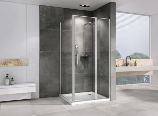 Душевой уголок ABBER Sonnenstrand 110x100см хром AG04110S-S100