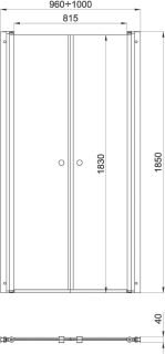 Душевая дверь Triton Дабл Щ0000036862 100 см