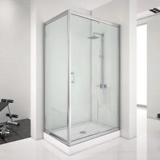 Душевой уголок Aquanet Alfa NAA1131 273606 160x80 см стекло прозрачное профиль хром