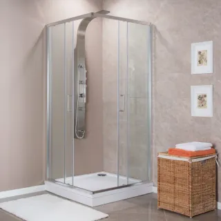 Душевой уголок Aquanet Alfa Cube NAA1142 185041 100x100 см стекло прозрачное профиль хром