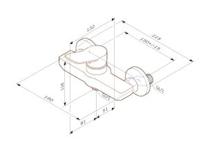 Смеситель Am.Pm X-JOY  F85A20033 для душа
