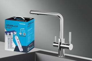 Смеситель для кухни Granula 2015 Хром+АКС-002 хром