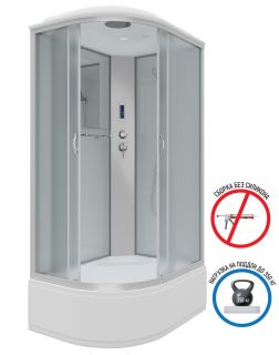 Душевая кабина Niagara NG-2310-14RP 120x80см серебро/матовое