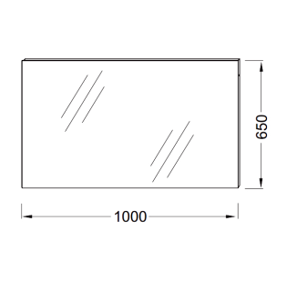 Зеркало 100 см Jacob Delafon OLA EB1099-RU