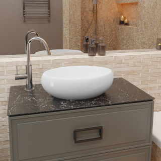 Накладная раковина Charus Northwall 700-022W 49см белый