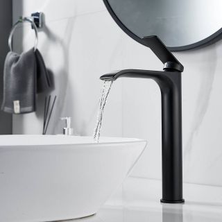 Смеситель для раковины Shevanik S4111H чёрный